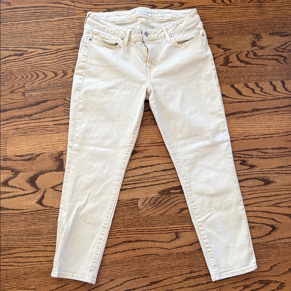 Lucky Brand Lolita Light Yellow Skinny Jeans
